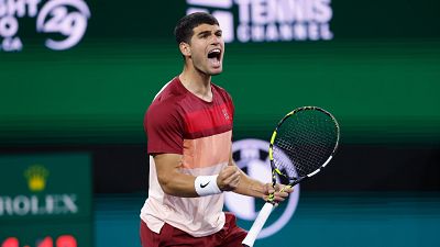 Carlos Alcaraz alcanza su cuarta semifinal consecutiva en Indian Wells