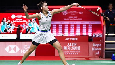 Carolina Marín se queda a las puertas del título de maestra Carolina Marín se queda a las puertas del título de maestra