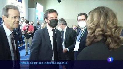 Casado porta la contraria als empresaris sobre la necessitat dels indults Casado porta la contraria als empresaris sobre la necessitat dels indults