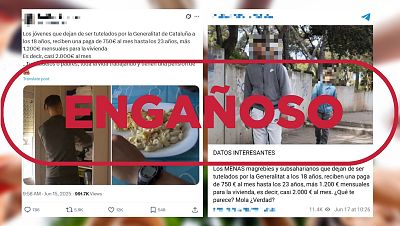 Cataluña no da una ayuda de "casi 2.000 euros" mensuales a jóvenes migrantes extutelados