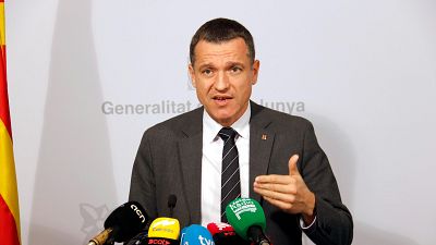 El conseller d'Agricultura, Òscar Ordeig, durant una intervenció als serveis territorials d'Agricultura de Lleida El conseller d'Agricultura, Òscar Ordeig, durant una intervenció als serveis territorials d'Agricultura de Lleida