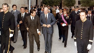 Arxiu Ràdio 4 - Acte de presa de possessió de Josep Tarradellas com a president de la Generalitat de Catalunya Arxiu Ràdio 4 - Acte de presa de possessió de Josep Tarradellas com a president de la Generalitat de Catalunya