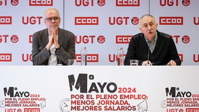 CC.OO. y UGT encaran el 1 de Mayo avisando de que las políticas del Gobierno están perdiendo "lustre"