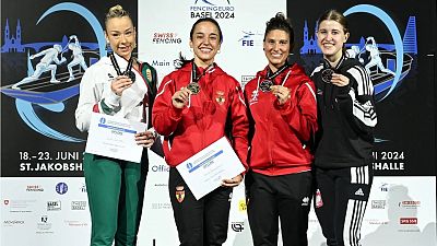 Celia Pérez y Araceli Navarro hacen historia con un oro y un bronce en sable en el Europeo de Basilea