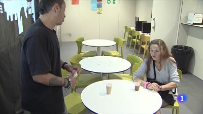 Un espai on els toxicòmans poden consumir