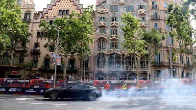 El centre de Barcelona es transforma en un circuit de Fórmula 1
