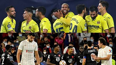 El Villarreal saca la cabeza y el Sevilla se hunde en Champions