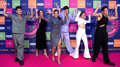 Chanel, Ronela y Subwoolfer, protagonistas de la alfombra rosa de la Barcelona Eurovision Party
