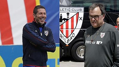 El Atlético de Madrid y el Athletic de Bilbao juegan este miércoles la final de la Europa League con sus técnicos a la cabeza: Diego Simeone y Marcelo Bielsa.