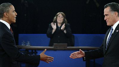 Segundo cara a cara entre Obama y Romney Segundo cara a cara entre Obama y Romney