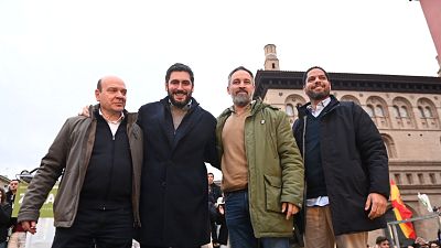 Abascal cierra campaña con Nolasco en Zaragoza y avisa de que no entrarán en "ningún Gobierno" si no cambian políticas