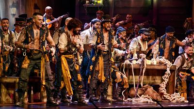 COAC 2025: El coro 'El lado oscuro' durante su actuación este miércoles