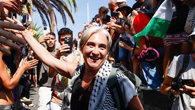 Ada Colau, desde la flotilla rumbo a Gaza: "Es aún mayor el riesgo de permitir el genocidio sin hacer nada"