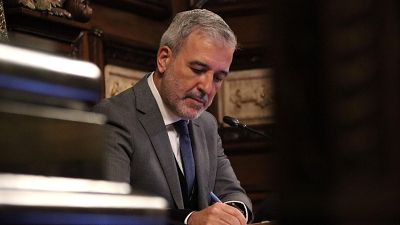 L'alcalde Jaume Collboni al ple extraordinari | ACN