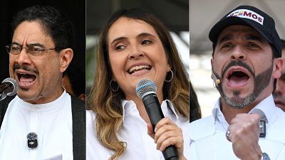 Candidatos colombianos: Iván Cepeda, Paloma Valencia y Abelardo de la Espriella Candidatos colombianos: Iván Cepeda, Paloma Valencia y Abelardo de la Espriella