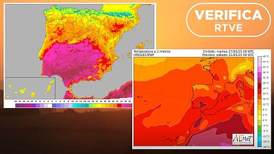 No han variado los colores de los mapas de temperaturas para alarmar sobre el calentamiento global