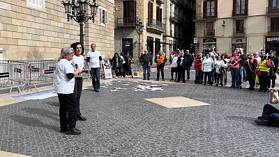 Concentració a Barcelona per les morts a les residències