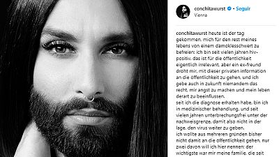 Conchita Wurst revela que es portadora de VIH