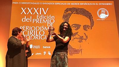 Cristina Sánchez, corresponsal en Oriente Próximo de RNE, premio Cirilo Rodríguez de periodismo