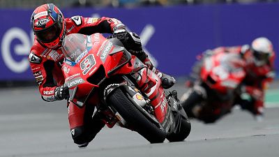 Petrucci gana en Le Mans con Márquez y Espargaró acompañándole en el podio