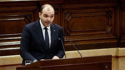 El conseller de la Presidència en funcions de president de la Generalitat, Albert Dalmau