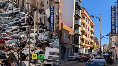 Una normalidad rara en la "calle de los coches", símbolo de la dana, dos años después: "La gente está muy tocada"
