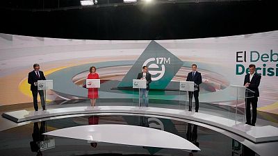 Segundo y último debate electoral de los candidatos a la Presidencia de la Junta de los cinco partidos con representación parlamentaria, organizado por Canal Sur.
