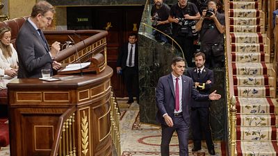 El debate de investidura de Feijóo, en imágenes