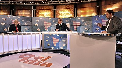 Margallo defiende las ventajas de una Cataluña en España ante un Junqueras que reniega de "profecías apocalípticas" Margallo defiende las ventajas de una Cataluña en España ante un Junqueras que reniega de "profecías apocalípticas"