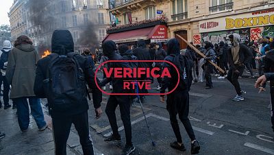 Protesta el 18 de octubre cerca de la Plaza de la República de París (Francia) Protesta el 18 de octubre cerca de la Plaza de la República de París (Francia)