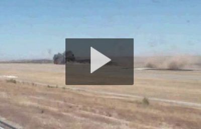 Así se estrelló el avión de Barajas