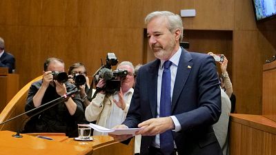 Azcón, reelegido presidente del Gobierno de Aragón con los votos del PP y de Vox