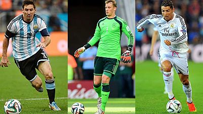 Cristiano, Messi y Neuer se disputan el cetro mundial Cristiano, Messi y Neuer se disputan el cetro mundial
