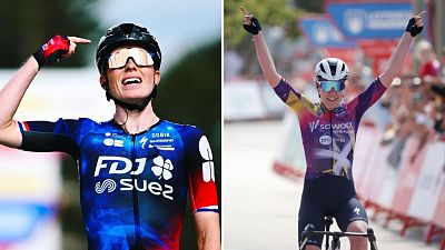 Demi Vollering y Anna Van der Breggen se miden por la general de La Vuelta en Cotobello Demi Vollering y Anna Van der Breggen se miden por la general de La Vuelta en Cotobello