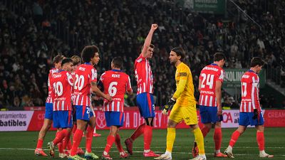 La 'segunda unidad' del Atlético de Madrid vence a un valiente Elche y se mete en cuartos de la Copa del Rey