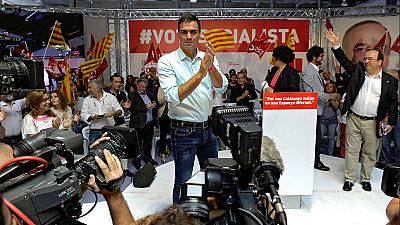 Pedro Sánchez: "Vamos a decirle a Mas que Cataluña es de todos los catalanes" Pedro Sánchez: "Vamos a decirle a Mas que Cataluña es de todos los catalanes"