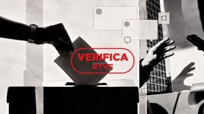 Imagen de urna de votación y mensajes en redes sociales.