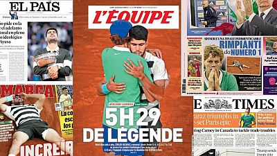 "Épico", "Legendario" o "Apoteósico": los adjetivos sobre Alcaraz que ponen de acuerdo a la prensa