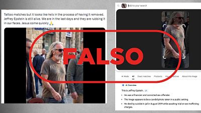 Jeffrey Epstein no está vivo: cuando la IA de Google crea imágenes falsas y luego no las detecta