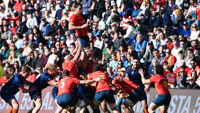 España pone pie y medio en el Mundial tras ganar a Países Bajos - Rugby | Ver