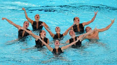 España maravilla con un 'Berghain' de récord y cierra el Europeo de natación artística con su quinta plata