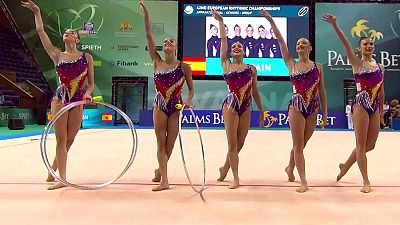 España repite triplete en el Europeo de gimnasia rítmica y se confirma como gran potencia continental