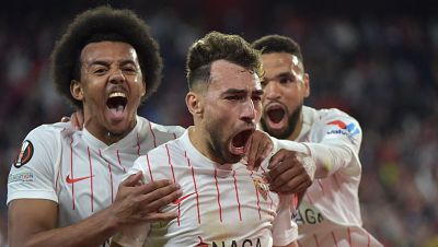 Munir desatasca al Sevilla en la victoria ante el West Ham