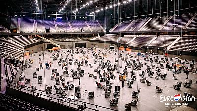 Comienza la construcción del escenario de Eurovisión en el Rotterdam Ahoy