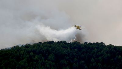 L'incendi d'Aiguamúrcia queda estabilitzat i s'aixeca el confinament