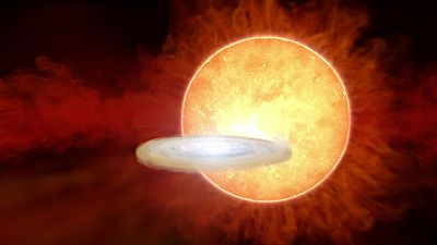 Sistema estelar binario T Coronae Borealis.