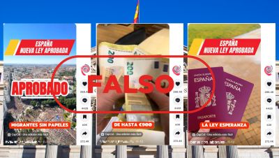 Los "inmigrantes sin papeles” no reciben 900 euros al llegar a España