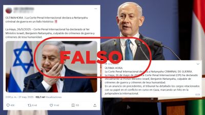 La Corte Penal Internacional no ha declarado a Netanyahu “criminal de guerra” el 26 de mayo La Corte Penal Internacional no ha declarado a Netanyahu “criminal de guerra” el 26 de mayo