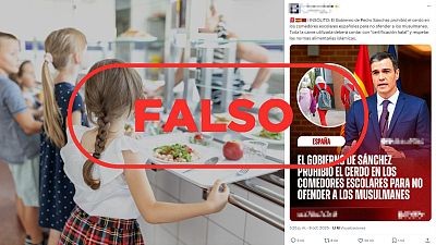 El Gobierno de España no ha prohibido el consumo de carne de cerdo en los comedores escolares El Gobierno de España no ha prohibido el consumo de carne de cerdo en los comedores escolares