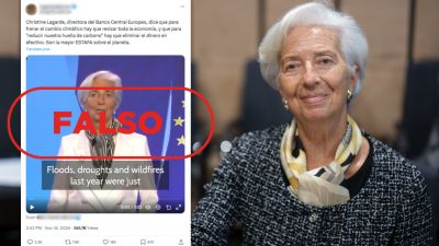 Christine Lagarde no ha pedido eliminar el dinero en efectivo para reducir la huella de carbono